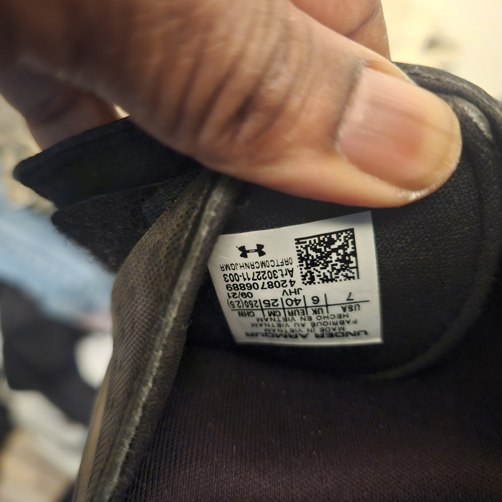 Under Armour Black Shoes